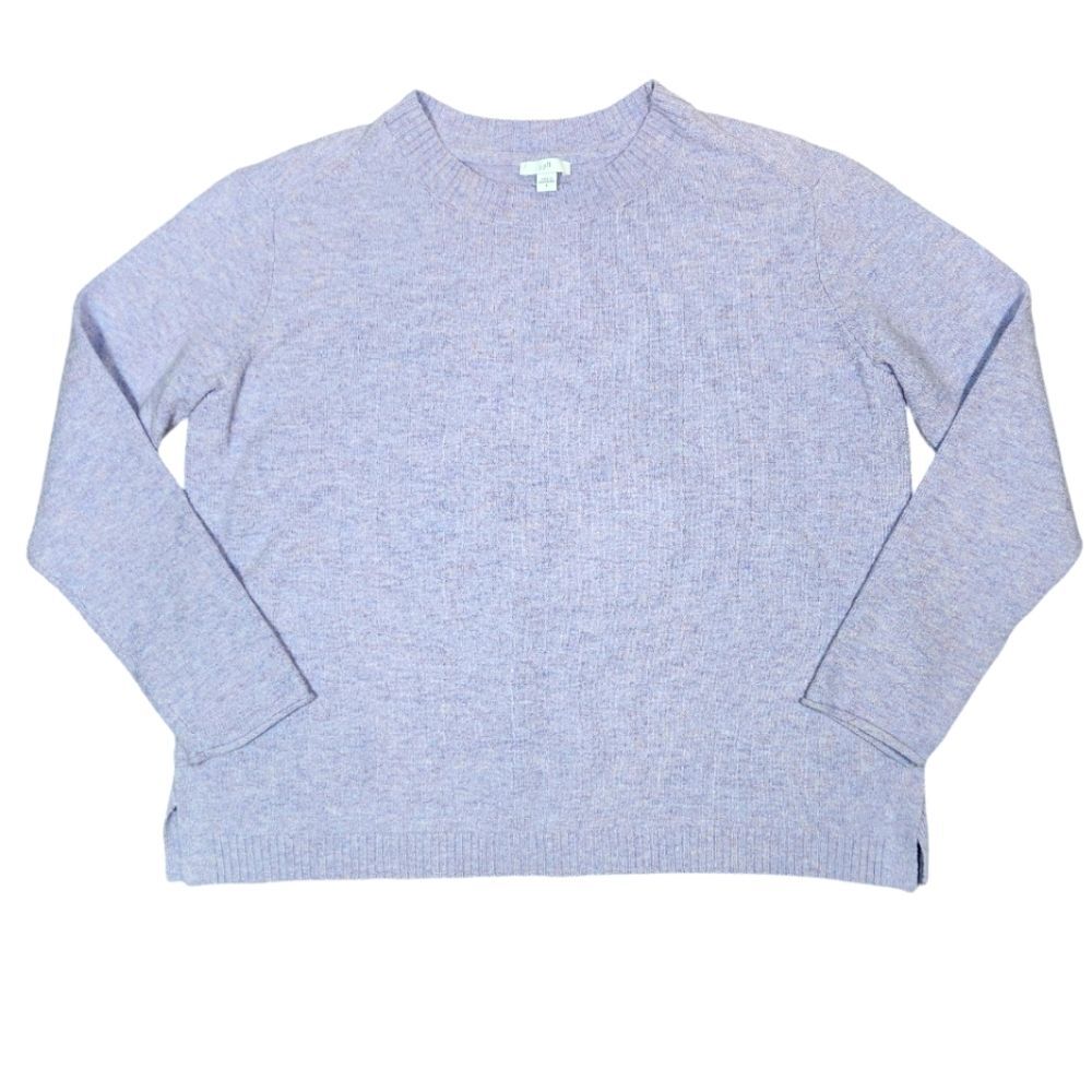 J Jill Sweater Purple Lavender Soft Cozy Cotton Thick Warm Long Sleeve Knit‎ S
